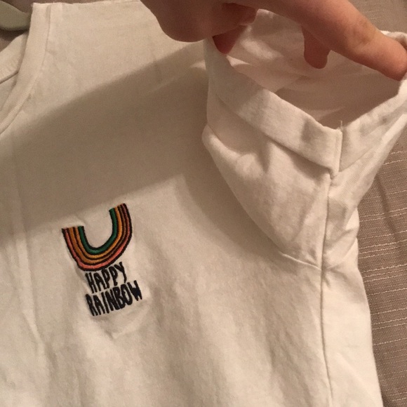 Happy Rainbow Cut off Tee 🌈 - Picture 6 of 6